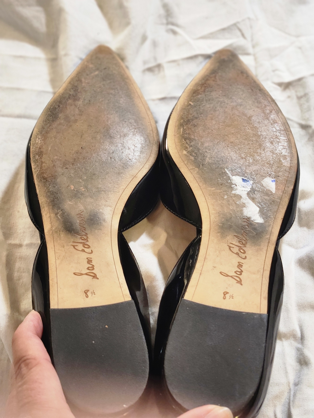 Sam Edelman Women's Black Patent D'Orsay Flats 8.5 - Picture 9 of 9